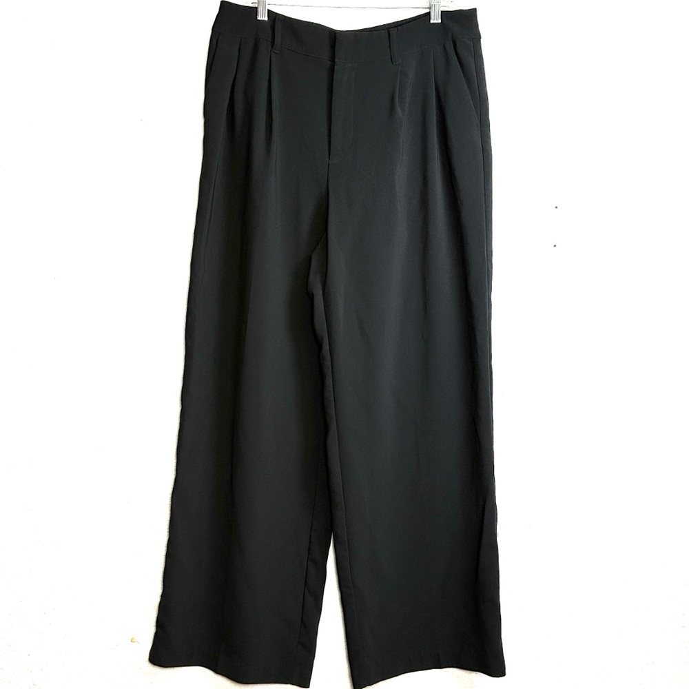 Sergio Hudson x‎ Target Black Wide Leg Pants Womens XL Trousers Work Business